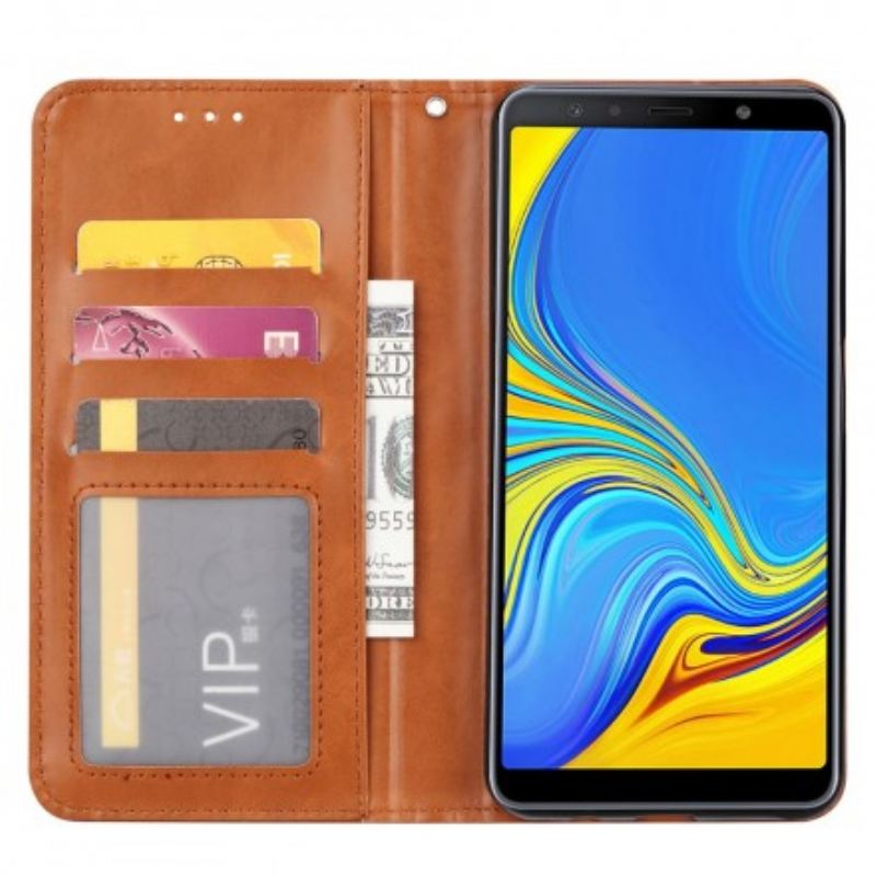 Fliptok Samsung Galaxy A50 Bőrtok Műbőr Kártyatartó