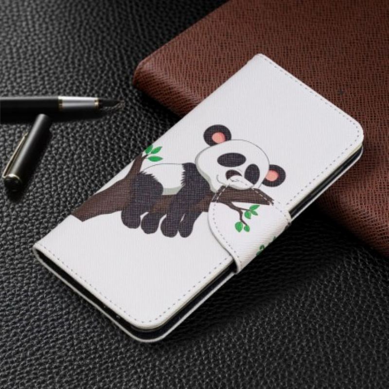 Fliptok / Bőrtok Samsung Galaxy A20e Lusta Panda