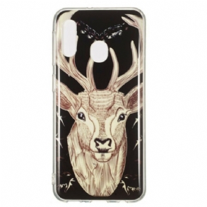 Telefontok Samsung Galaxy A20e Fluoreszkáló Majestic Deer