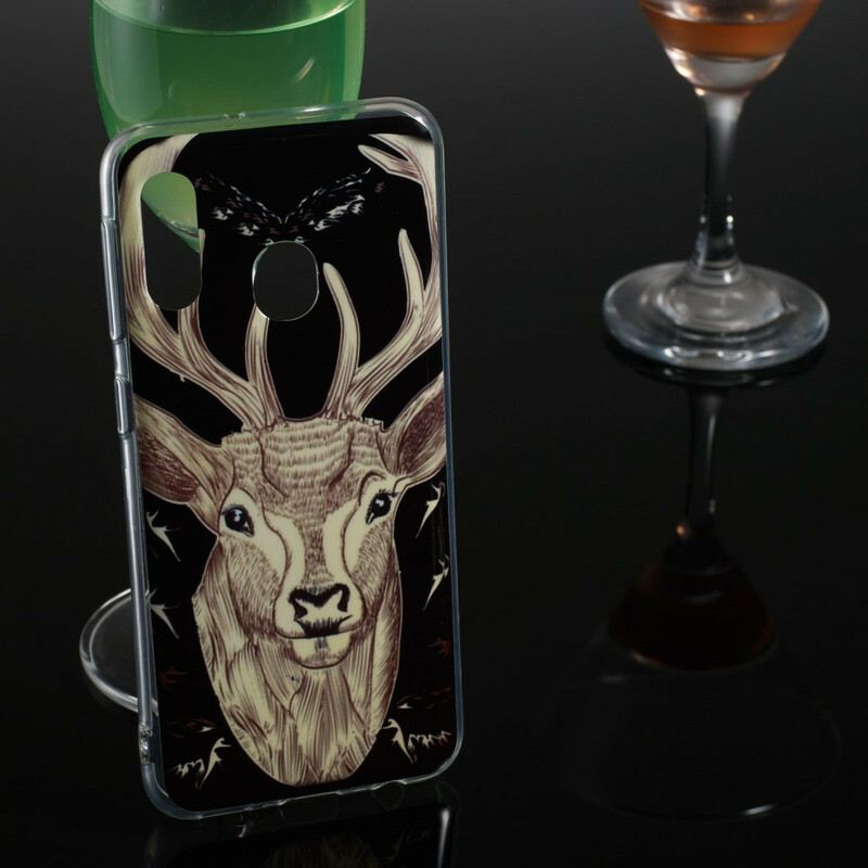 Telefontok Samsung Galaxy A20e Fluoreszkáló Majestic Deer