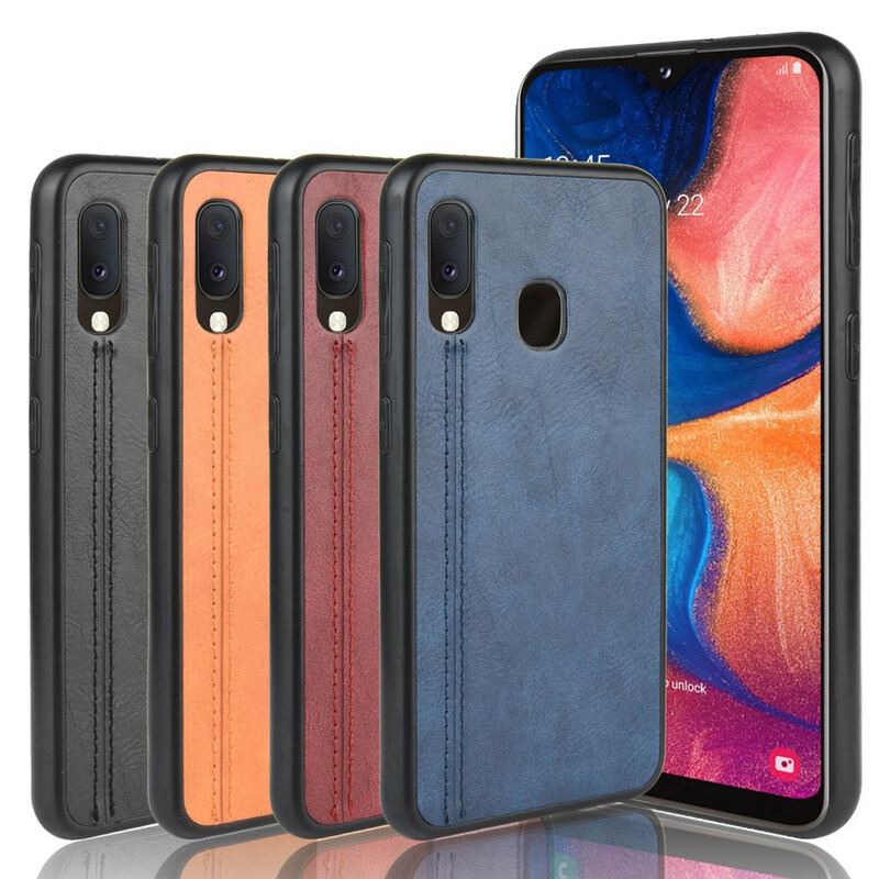 Tok Samsung Galaxy A20e Couture Bőr Hatás