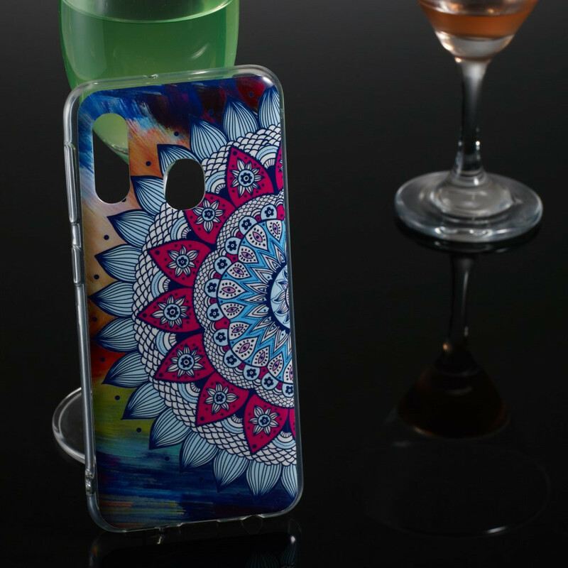 Tok Samsung Galaxy A20e Fluoreszkáló Színes Mandala