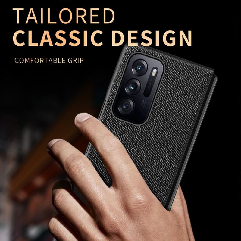 Telefontok Oppo Find N Texturált Bőr Design