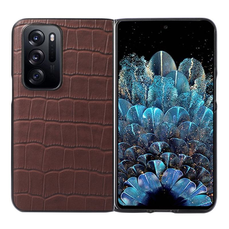 Tok Oppo Find N Valódi Bőr Krokodil Design Bőr