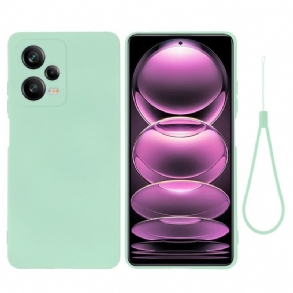 Tok Xiaomi Redmi Note 12 Pro Plus Folyékony Szilikon Nyakpánttal