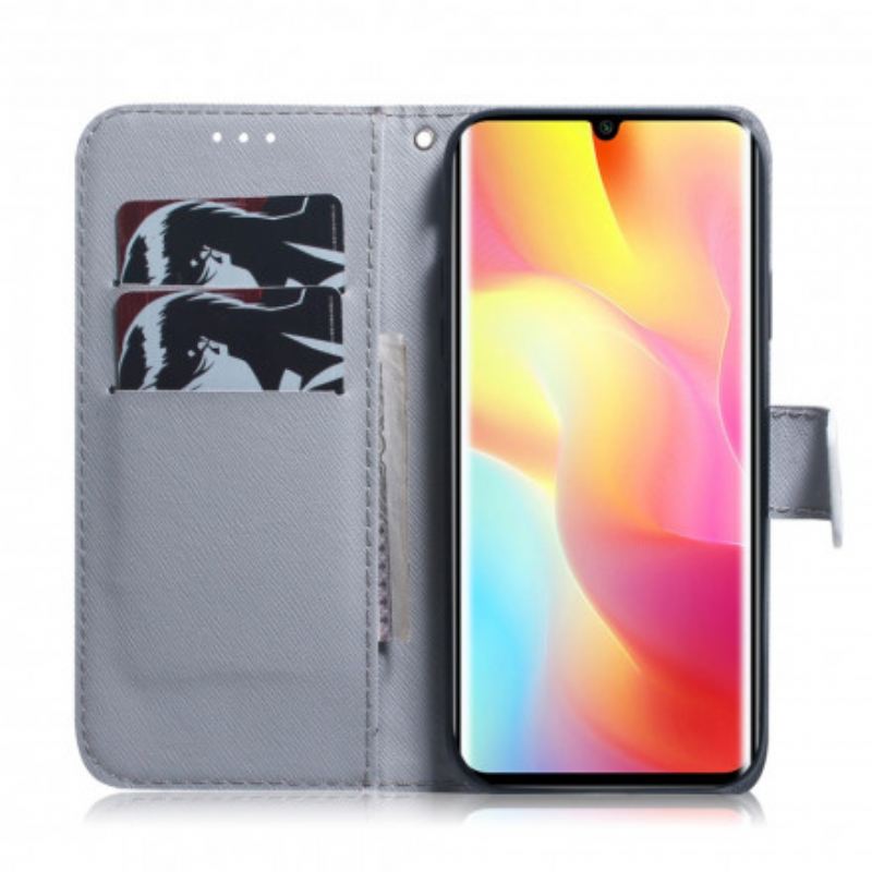 Fliptok / Bőrtok Xiaomi Mi Note 10 Lite Virágzó Fa Ága