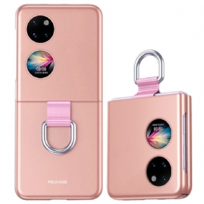 Tok Huawei P50 Pocket Skin-touch Gyűrűvel