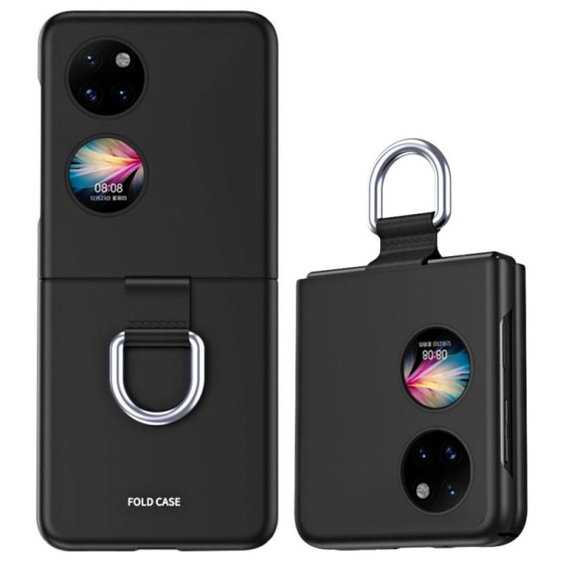 Tok Huawei P50 Pocket Skin-touch Gyűrűvel