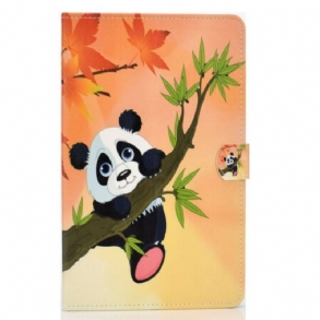 Fliptok / Bőrtok Samsung Galaxy Tab S6 Lite Aranyos Panda