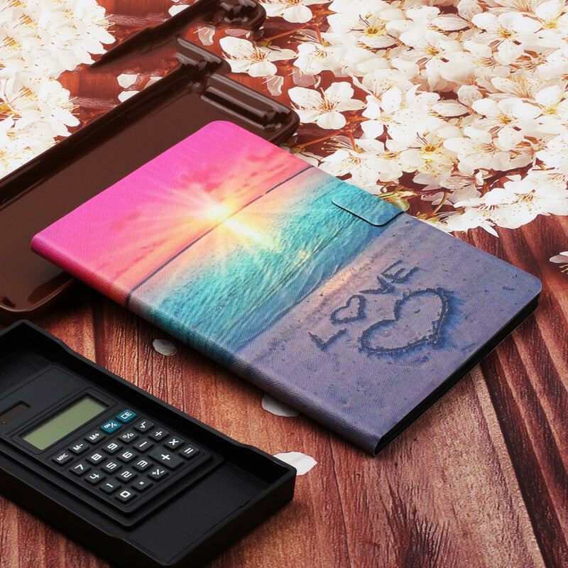 Fliptok / Bőrtok Samsung Galaxy Tab S6 Lite Naplemente Szerelem