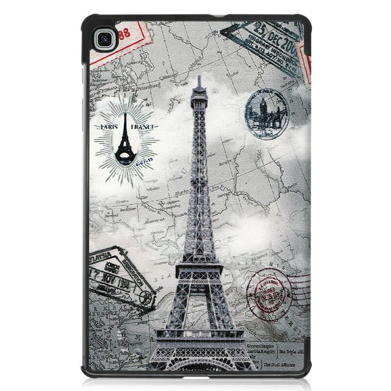 Tok Samsung Galaxy Tab S6 Lite Retro Eiffel-torony