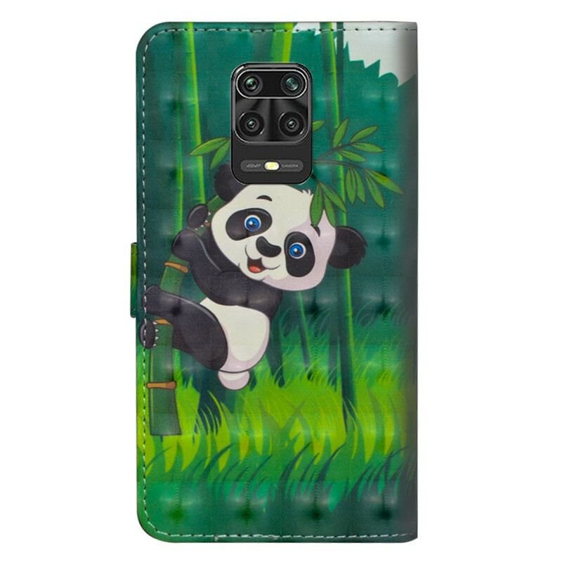 Fliptok / Bőrtok Xiaomi Redmi Note 9S / 9 Pro Panda És Bambusz