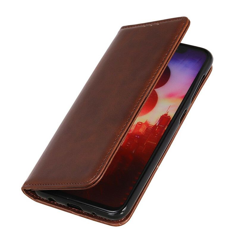 Fliptok Xiaomi Redmi Note 9S / 9 Pro Bőrtok Elegance Hasított Bőr