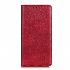 Fliptok Xiaomi Redmi Note 9S / 9 Pro Bőrtok Elegance Hasított Bőr