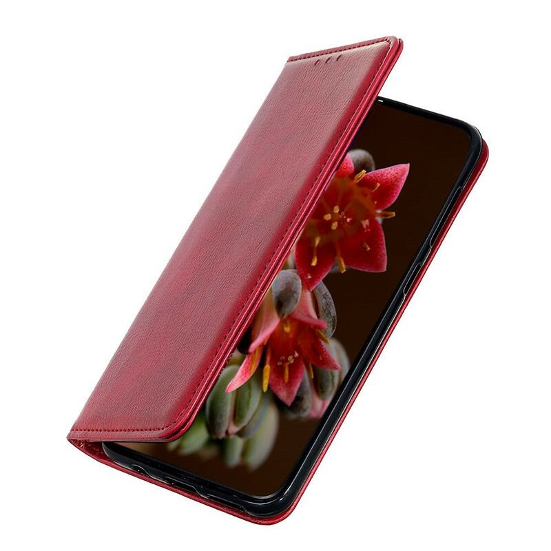 Fliptok Xiaomi Redmi Note 9S / 9 Pro Bőrtok Elegance Hasított Bőr