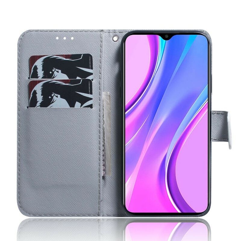 Fliptok / Bőrtok Xiaomi Redmi 9 Baglyok Festménye