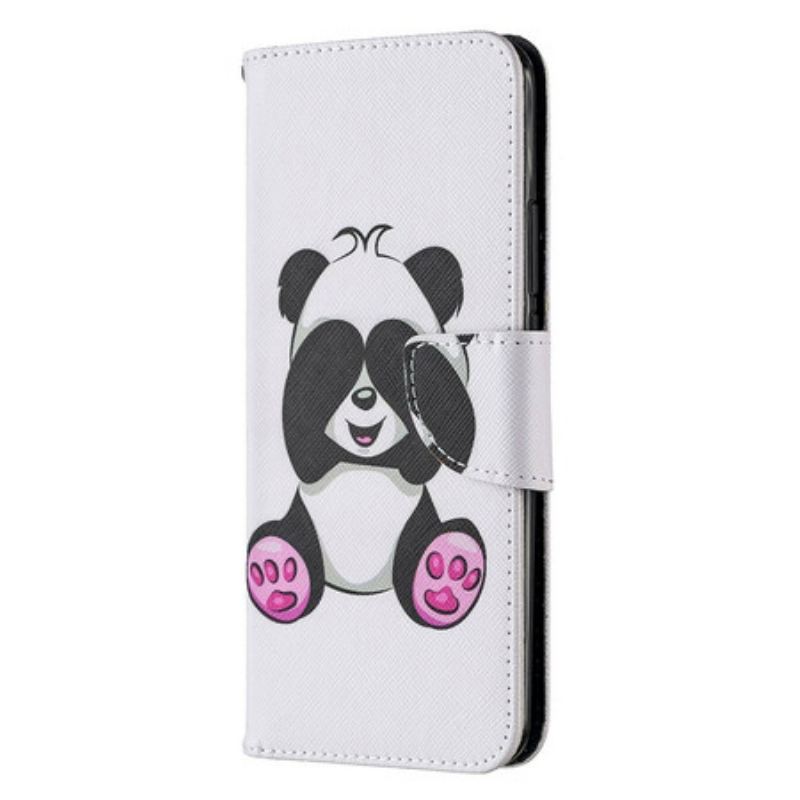 Fliptok / Bőrtok Xiaomi Redmi 9 Panda Fun