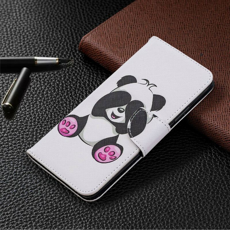 Fliptok / Bőrtok Xiaomi Redmi 9 Panda Fun