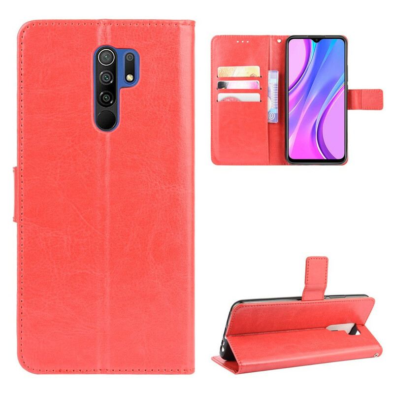 Fliptok / Bőrtok Xiaomi Redmi 9 Ragyogó Műbőr