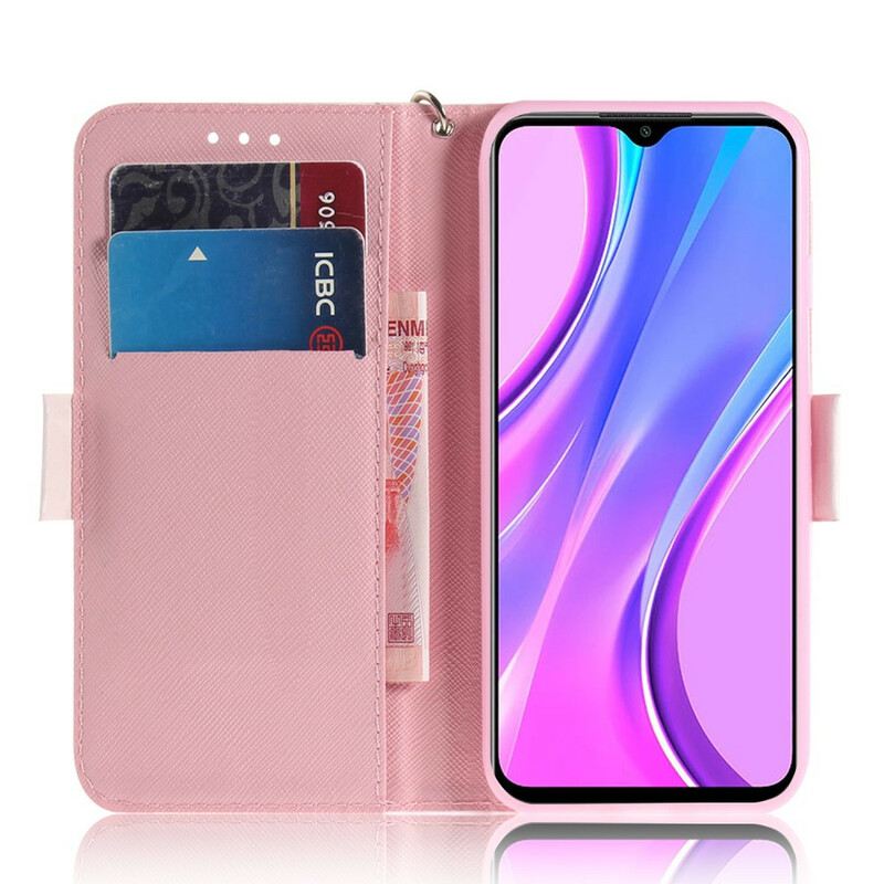 Fliptok Xiaomi Redmi 9 szíjjal Pántos Szivattyú