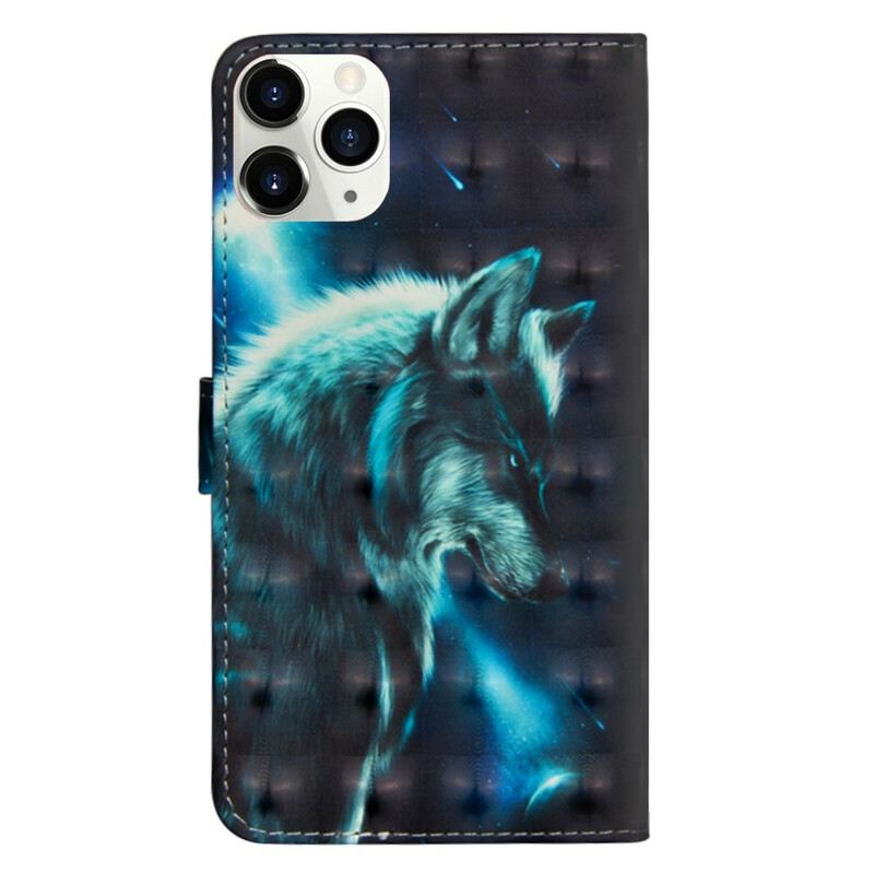 Fliptok / Bőrtok iPhone 12 Mini Majestic Wolf