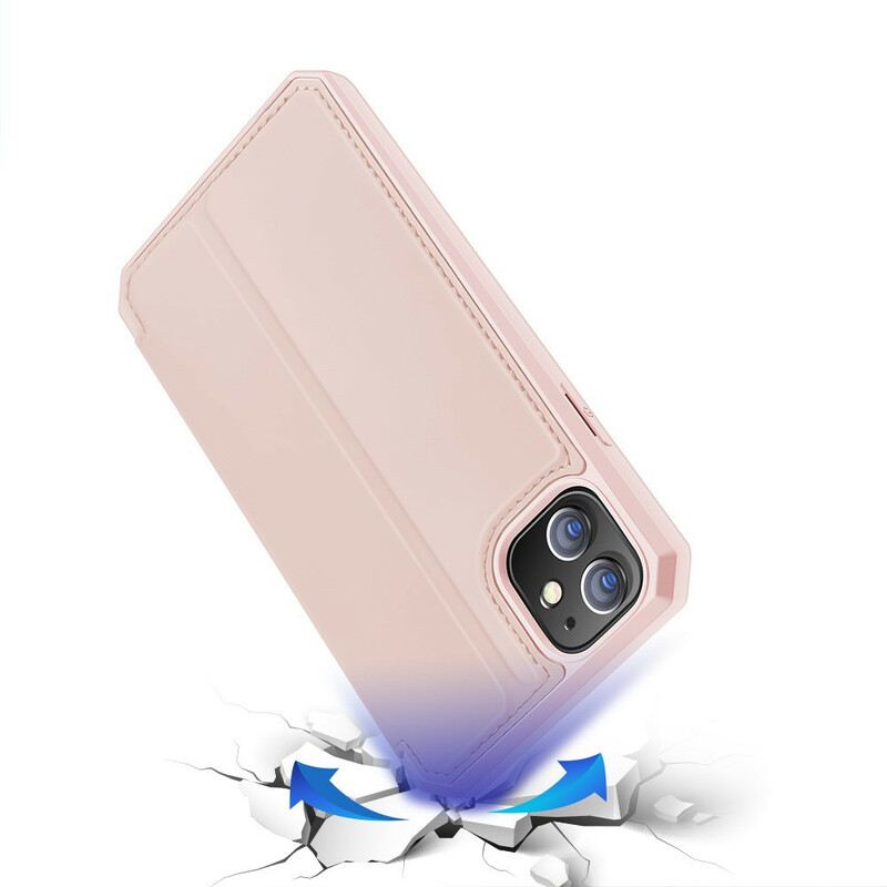 Fliptok iPhone 12 Mini Bőrtok Skin X Series Dux Ducis