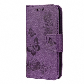 Kinyitható Tokok iPhone 12 Mini szíjjal Splendid Strap Butterflies