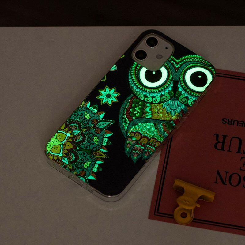 Tok iPhone 12 Mini Fluoreszkáló Bagolymandala