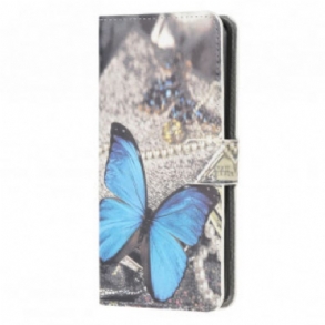 Kinyitható Tokok Samsung Galaxy A22 5G Butterfly Prestige Blue