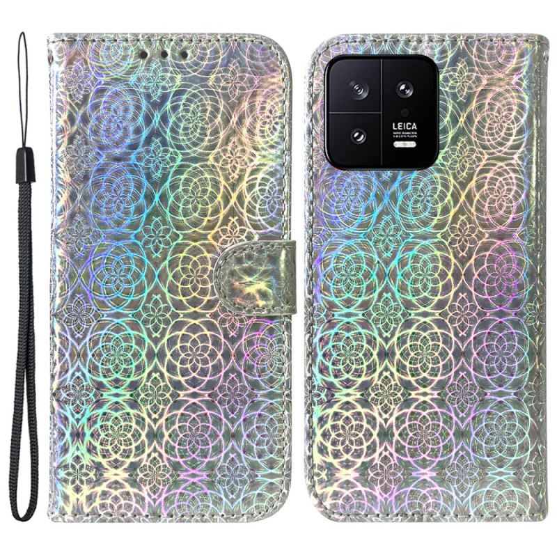 Fliptok / Bőrtok Xiaomi 13 Disco Stílusú