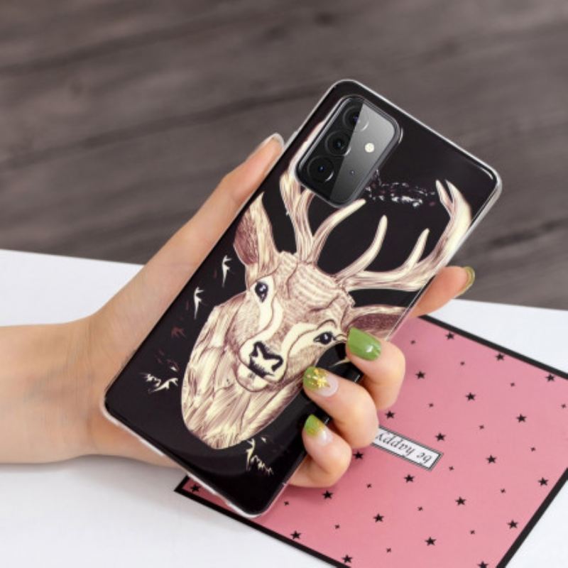 Tok Samsung Galaxy A72 4G / A72 5G Fluoreszkáló Majestic Deer