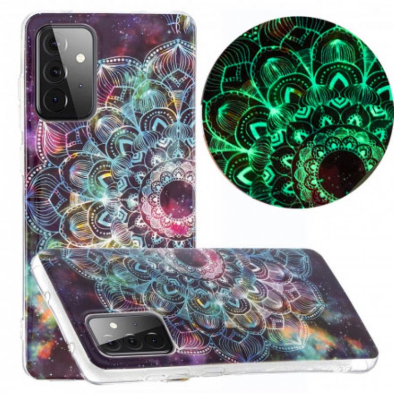 Tok Samsung Galaxy A72 4G / A72 5G Fluoreszkáló Színes Mandala