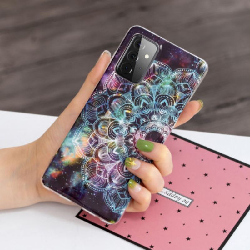 Tok Samsung Galaxy A72 4G / A72 5G Fluoreszkáló Színes Mandala