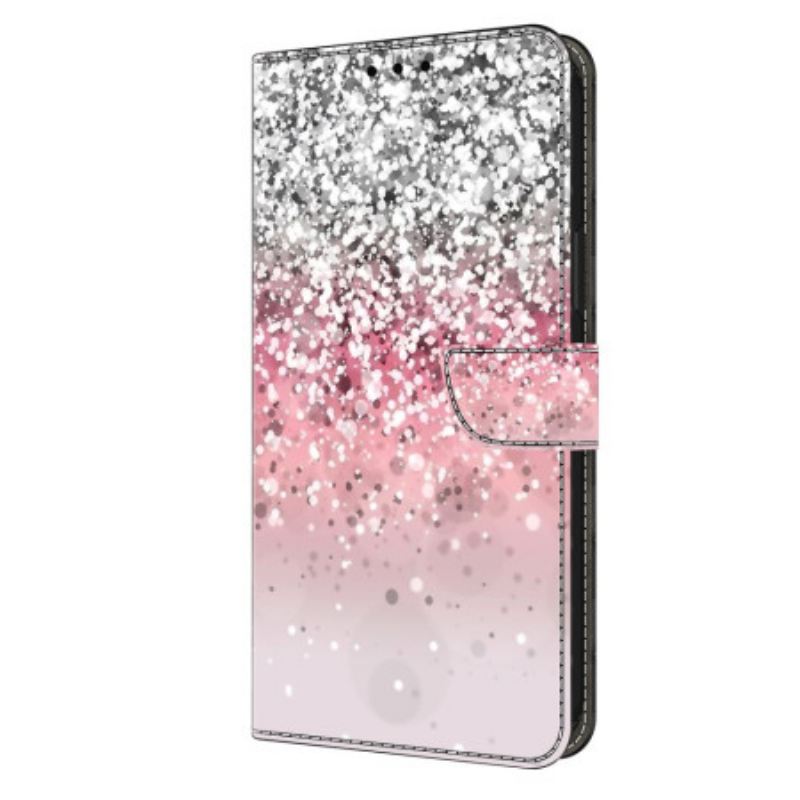 Bőrtok Xiaomi 14 Pro Gradiens Glitter