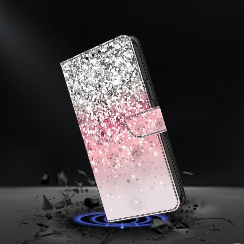 Bőrtok Xiaomi 14 Pro Gradiens Glitter