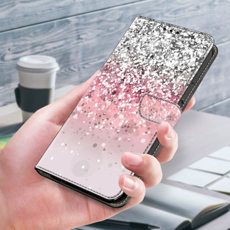 Bőrtok Xiaomi 14 Pro Gradiens Glitter