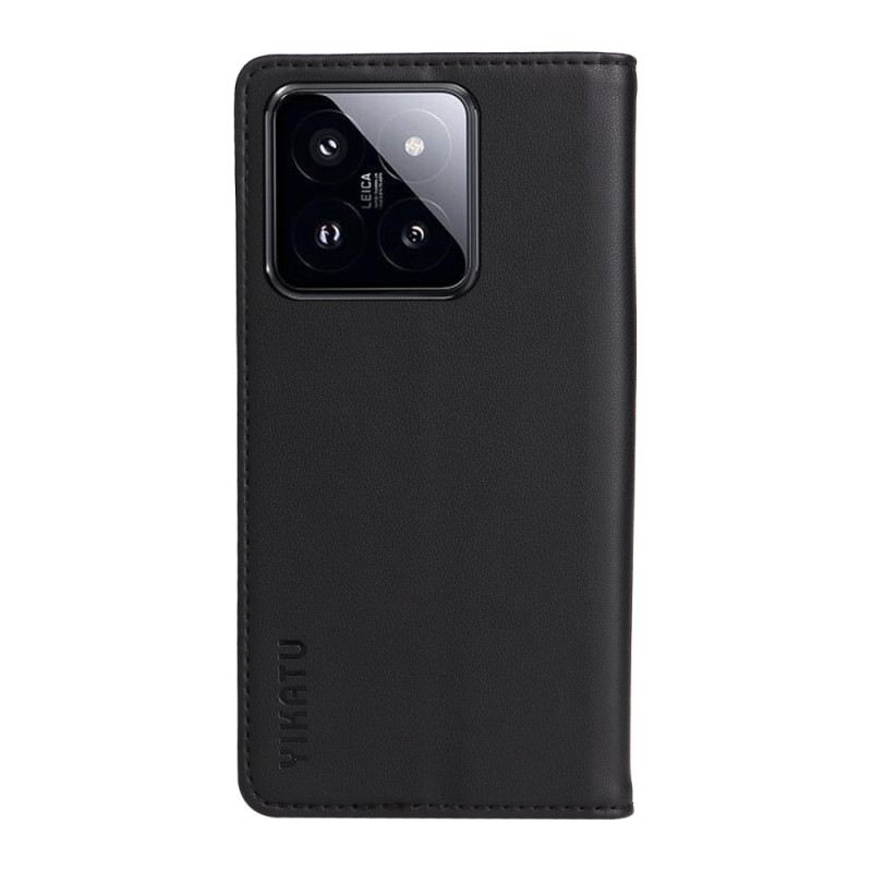 Fliptok Xiaomi 14 Pro Yikatu Bőr Stílus