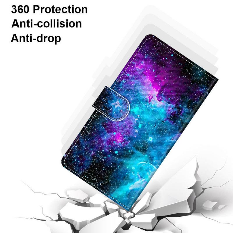 Fliptok / Bőrtok Samsung Galaxy M53 5G Kozmikus Égbolt