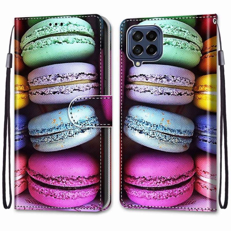 Fliptok / Bőrtok Samsung Galaxy M53 5G Macarons