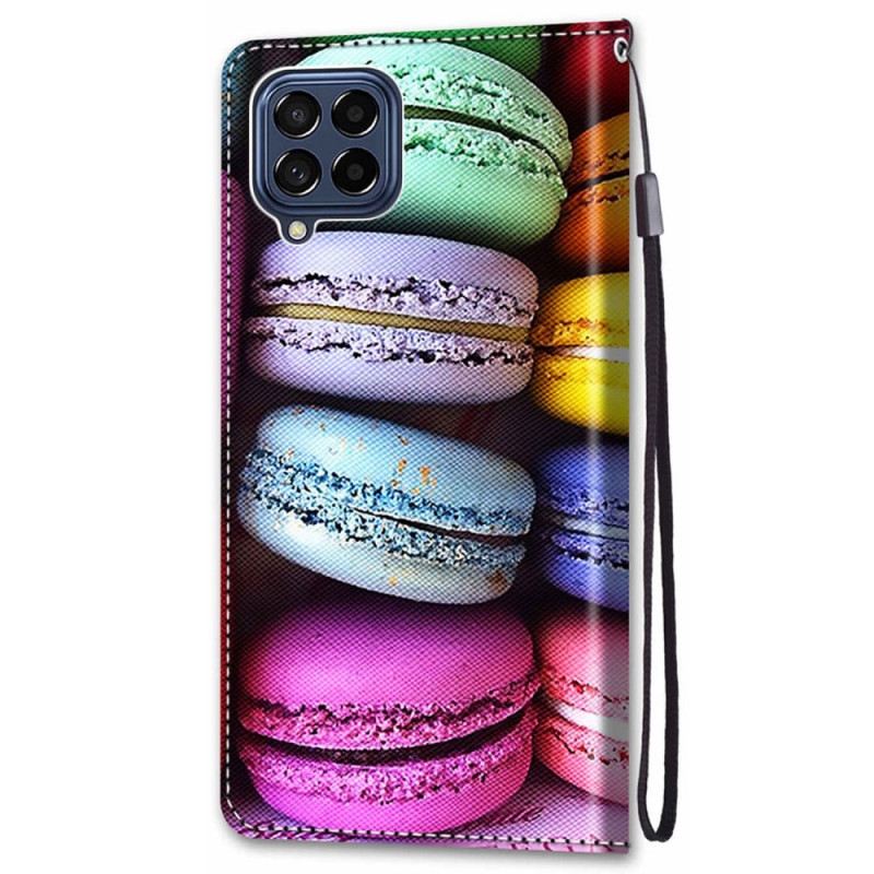 Fliptok / Bőrtok Samsung Galaxy M53 5G Macarons