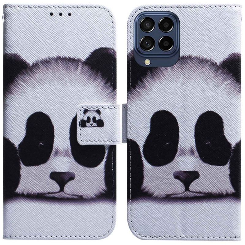 Fliptok / Bőrtok Samsung Galaxy M53 5G Panda