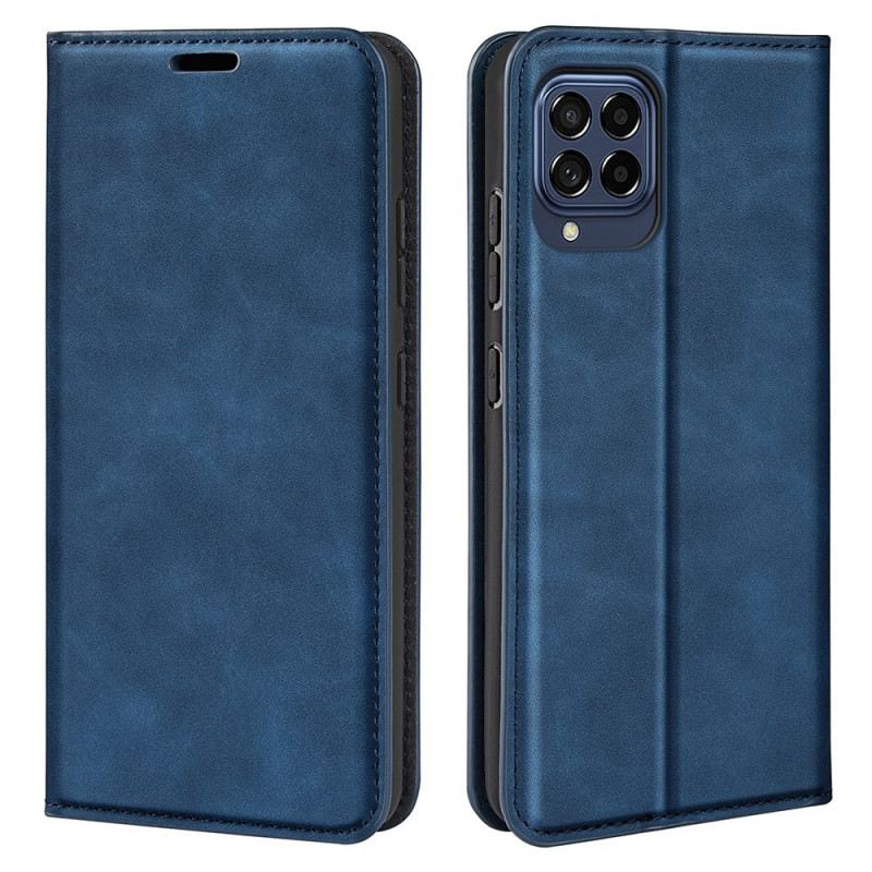 Fliptok Samsung Galaxy M53 5G Bőrtok Skin-touch Puhaság