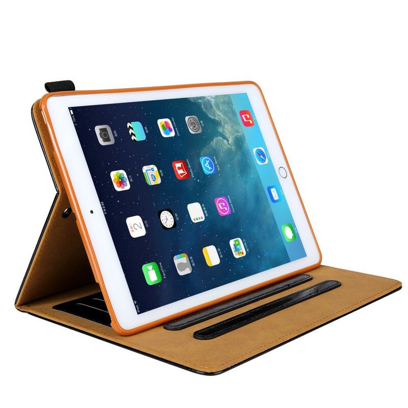 Fliptok / Bőrtok iPad 10.2" (2020) (2019) Ezüst Csat