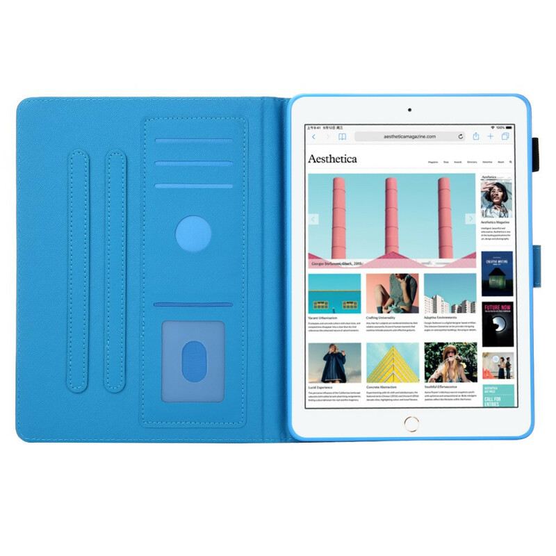 Fliptok / Bőrtok iPad 10.2" (2020) (2019) Funky Ananász