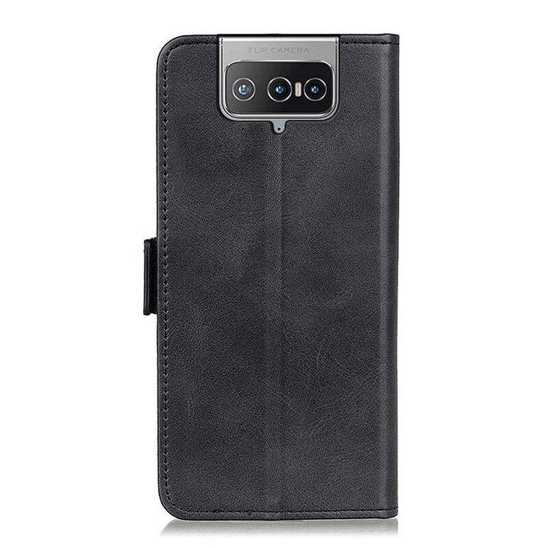 Fliptok Asus Zenfone 8 Flip Bőrtok Flip Flap Dupla