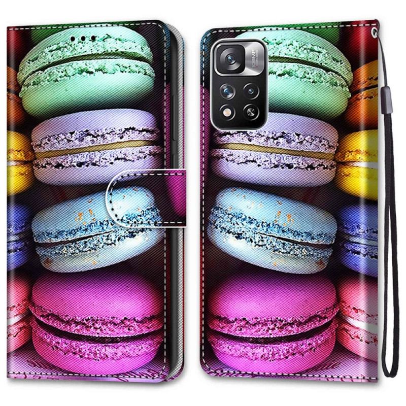 Fliptok / Bőrtok Xiaomi Redmi Note 11 Pro Plus 5G Macarons