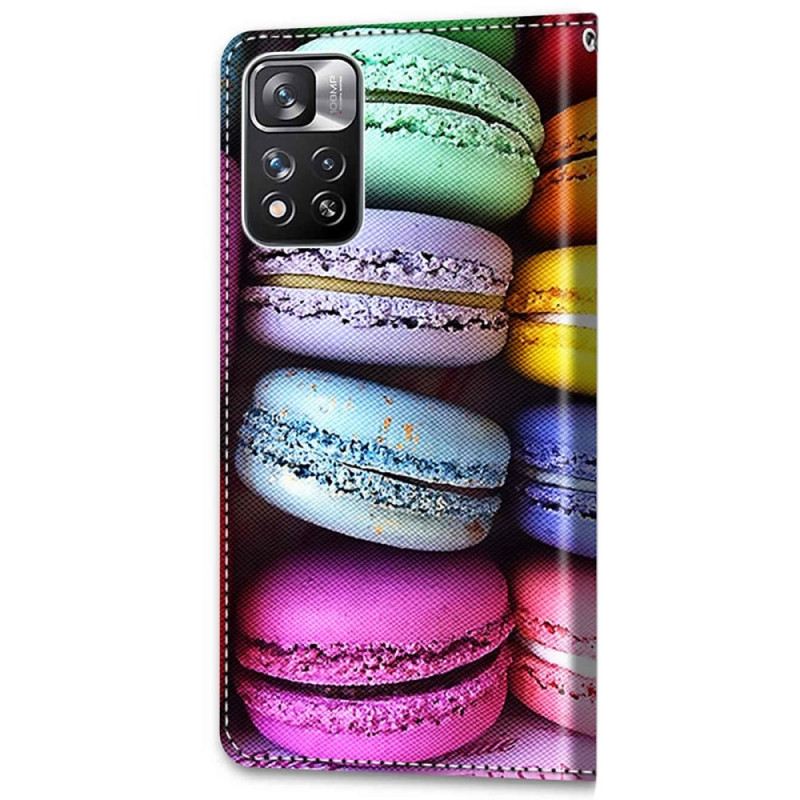 Fliptok / Bőrtok Xiaomi Redmi Note 11 Pro Plus 5G Macarons