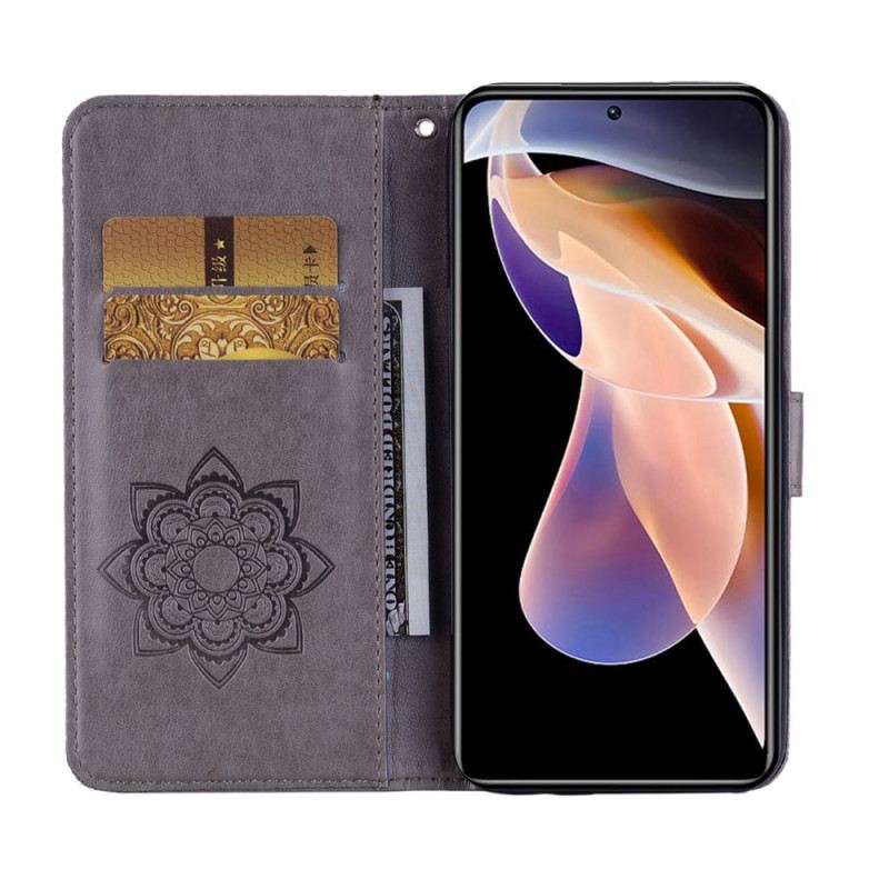 Fliptok / Bőrtok Xiaomi Redmi Note 11 Pro Plus 5G Mandala Bagoly