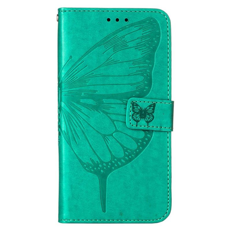 Fliptok Xiaomi Redmi Note 11 Pro Plus 5G Butterfly Design Zsinórral