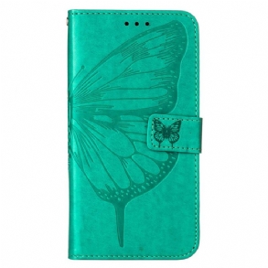 Fliptok Xiaomi Redmi Note 11 Pro Plus 5G Butterfly Design Zsinórral